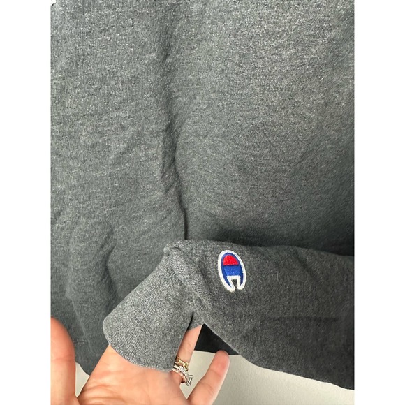 Champion College Sweatshirt University of Akron Ohio Gray Blue Medium - Picture 3 of 5